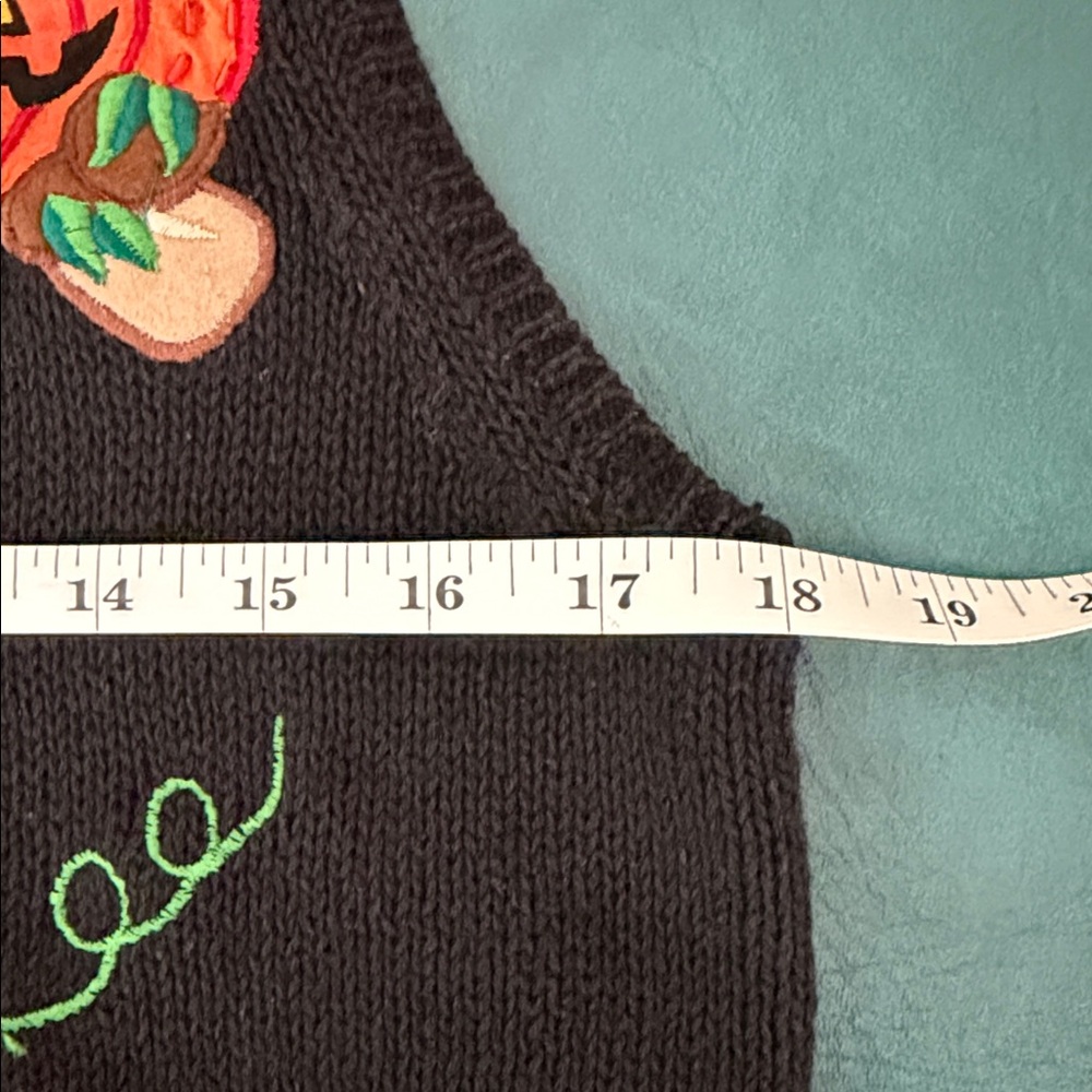 Basic Editions Vintage Halloween Button Down Embr… - image 7